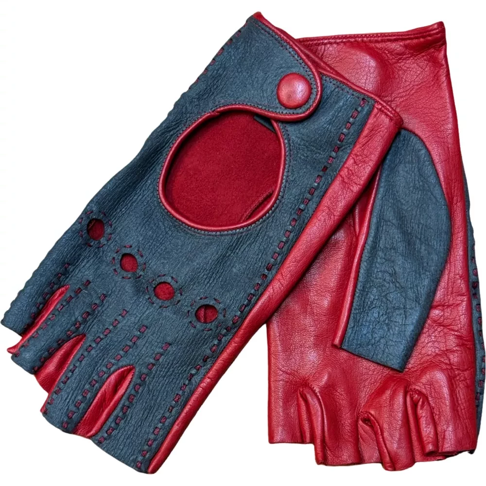 Coupé rouge-gris-brun