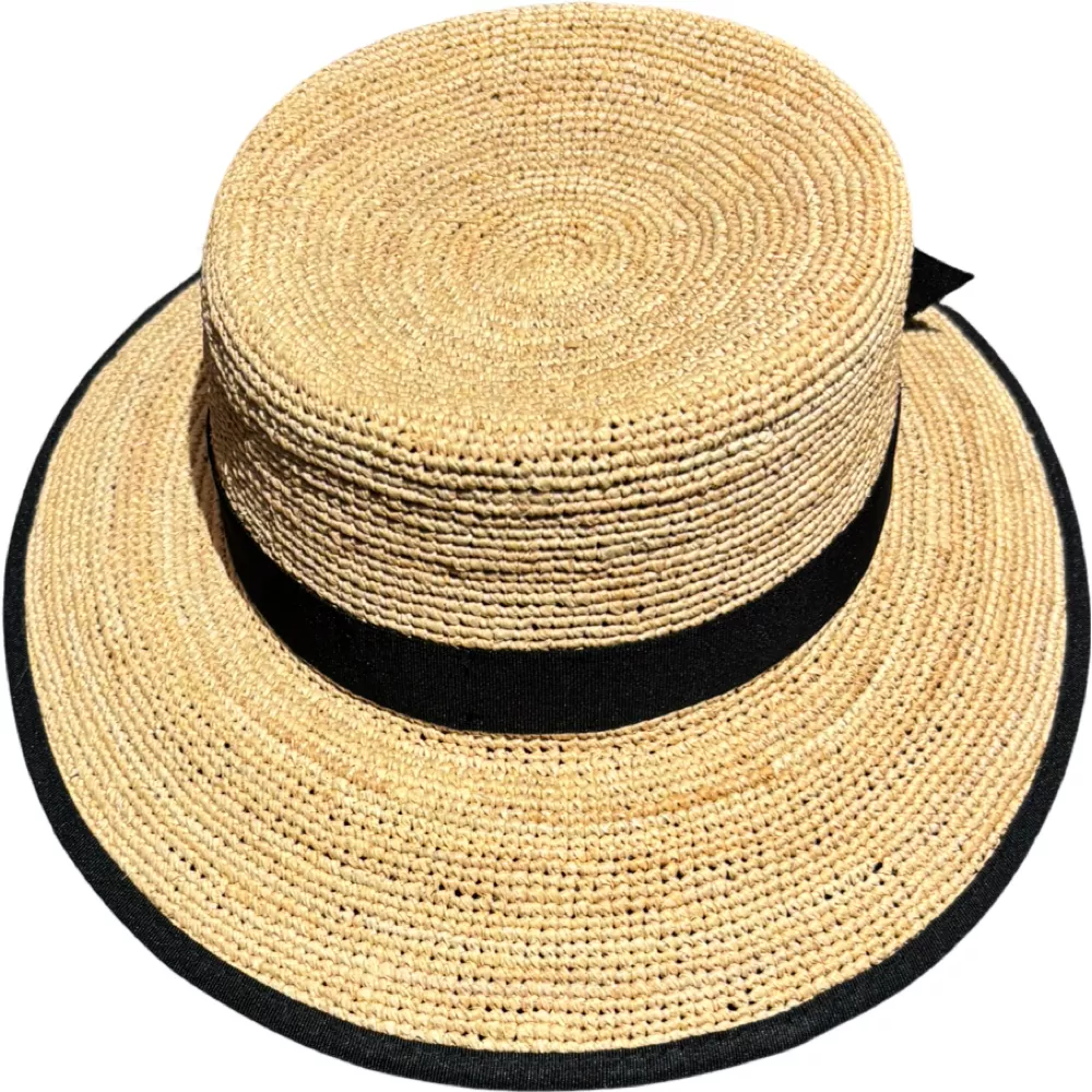 Visière raffia