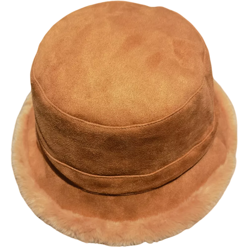 Cloche suede reversible