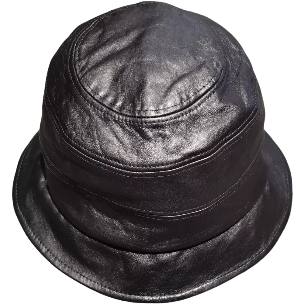 Leather cloche