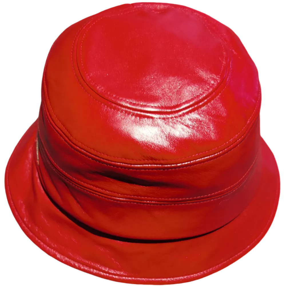 Leather cloche