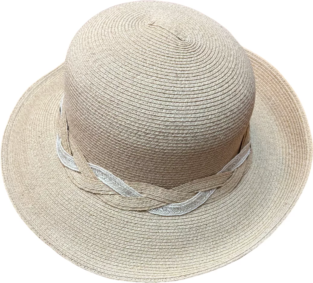 Capeline-cloche raffia